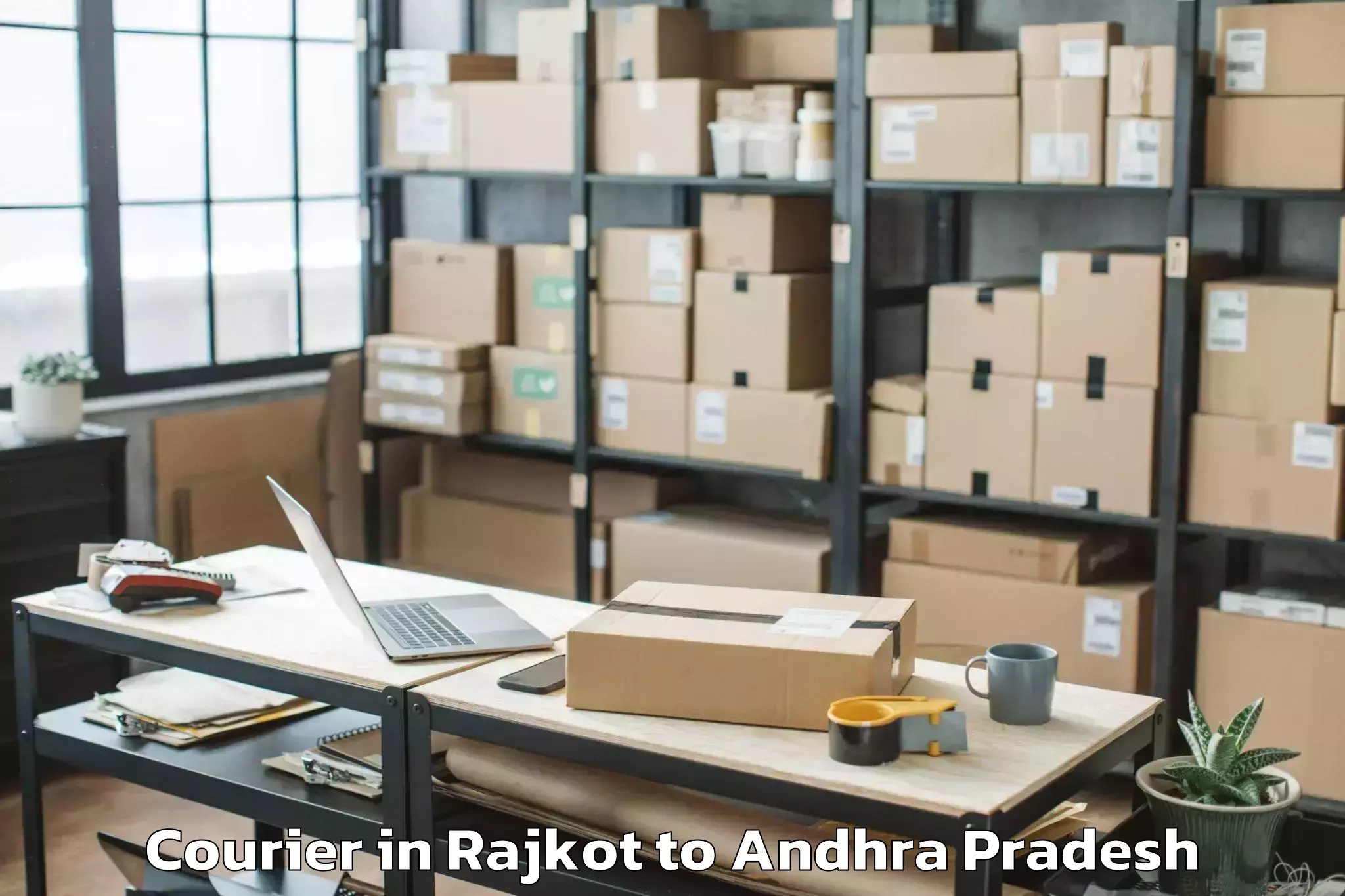 Quality Rajkot to Rayalaseema University Kurnool Courier